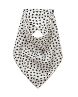 Black and white bandana head scarf easy on off velcro closure for summer