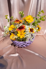 Large Sicilia Ceramic Basket | Lilac