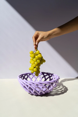 Large Sicilia Ceramic Basket  | Lilac
